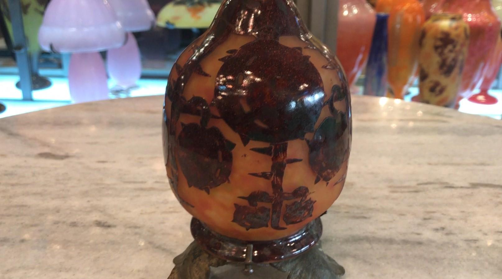 Signo: Le Verre Francais ( Decoration Marrons ) Estilo: Art Nouveau, Liberty en venta 10