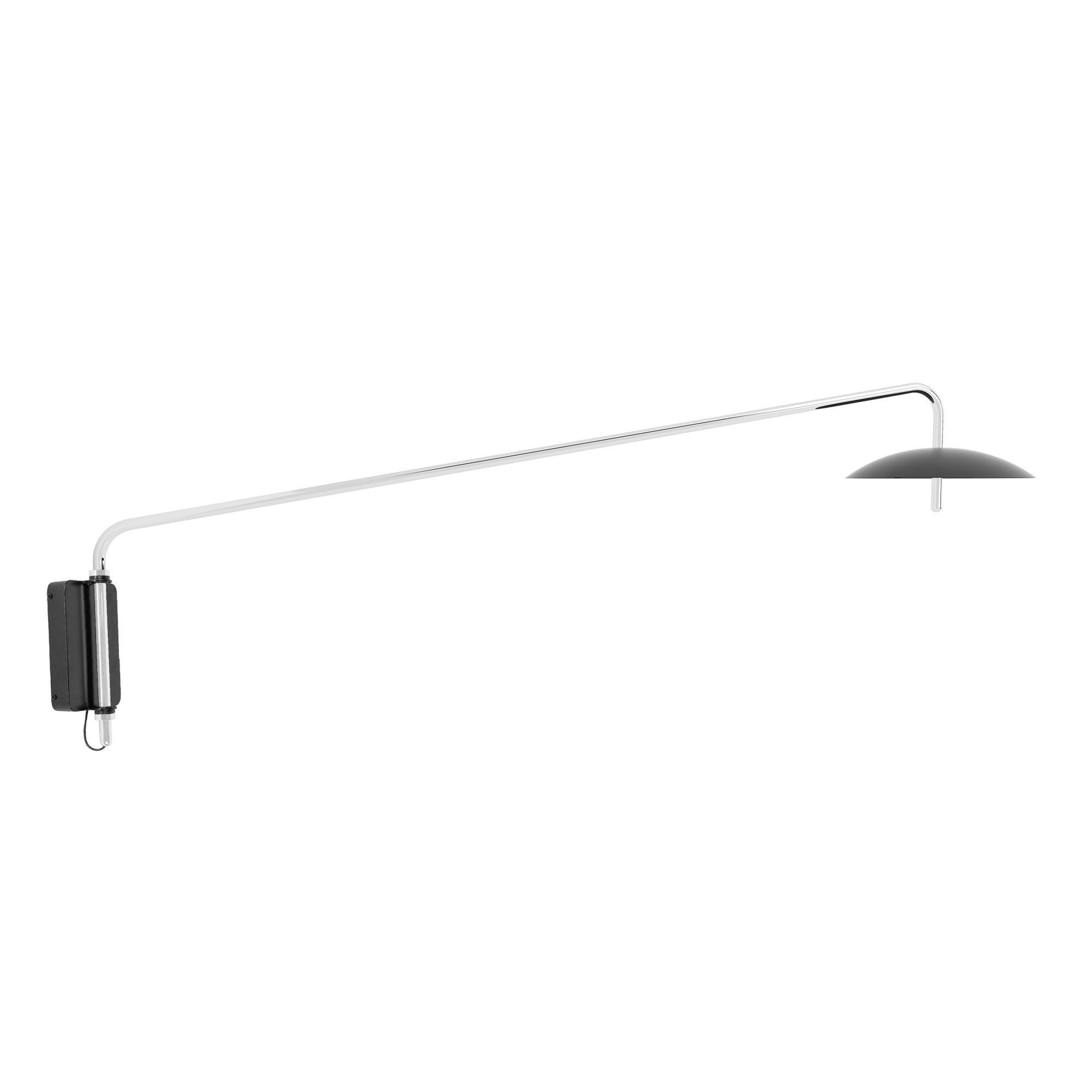 Signal Arm Sconce in Black X Nickel, Long, by Souda, Made to Order For Sale 2