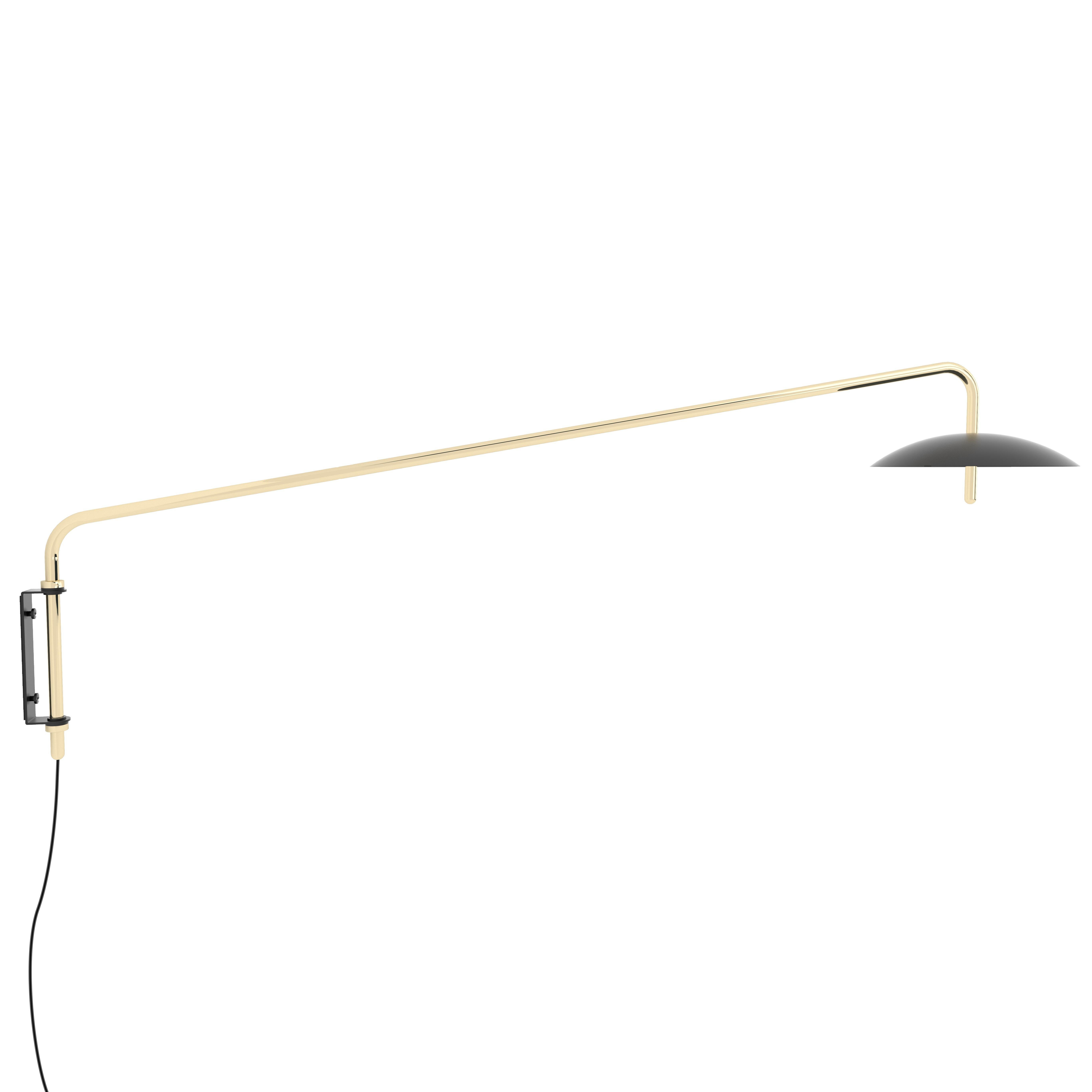 Applique à bras Signal en noir et nickel, longue et rigide, par Souda, fabriquée sur commande en vente 3