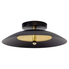 Signal Flush Mount from Souda, Black and Brass, In Stock