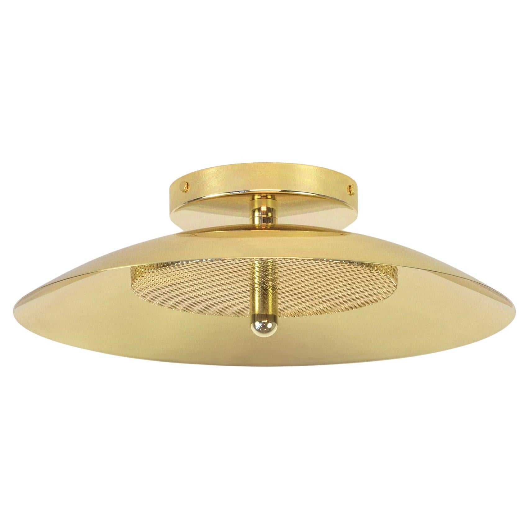 Signal Flush Mount from Souda, Brass, Made to Order For Sale