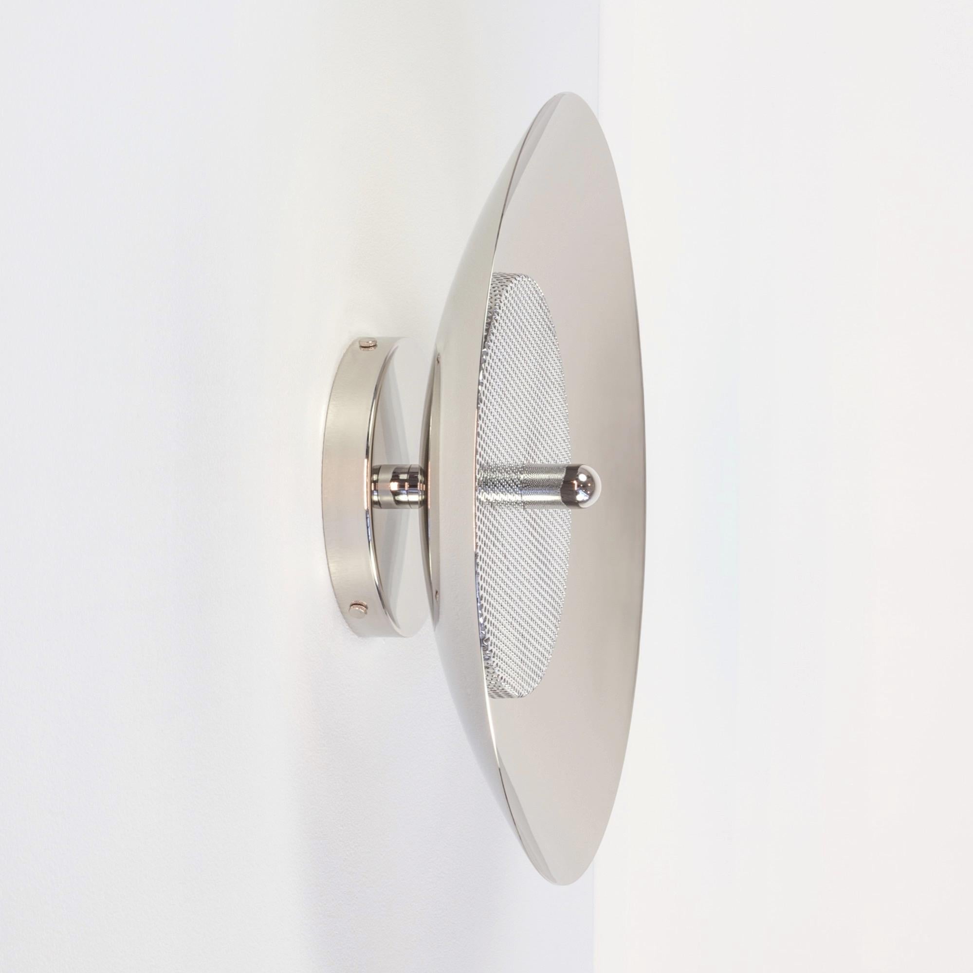 Modern Signal Flush Mount from Souda, Nickel, Made to Order For Sale