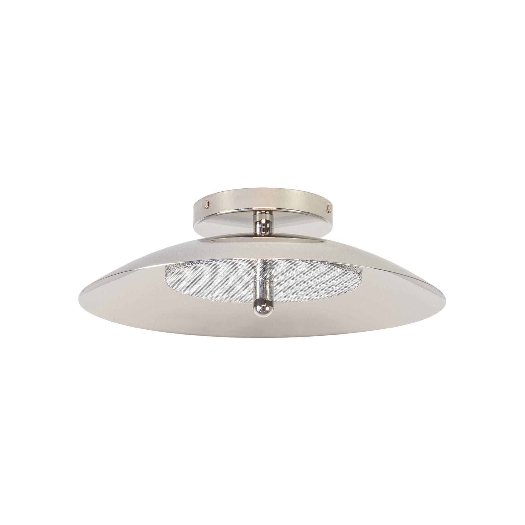 Signal encastré, blanc et en laiton, de Souda, fabriqué sur commande en vente 2