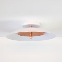 Signal Flush Mount, White and Copper, from Souda, Made to Order
