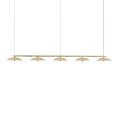 Signal Linear Pendant, by Souda, Extra Long, Black & Brass, Made to Order
