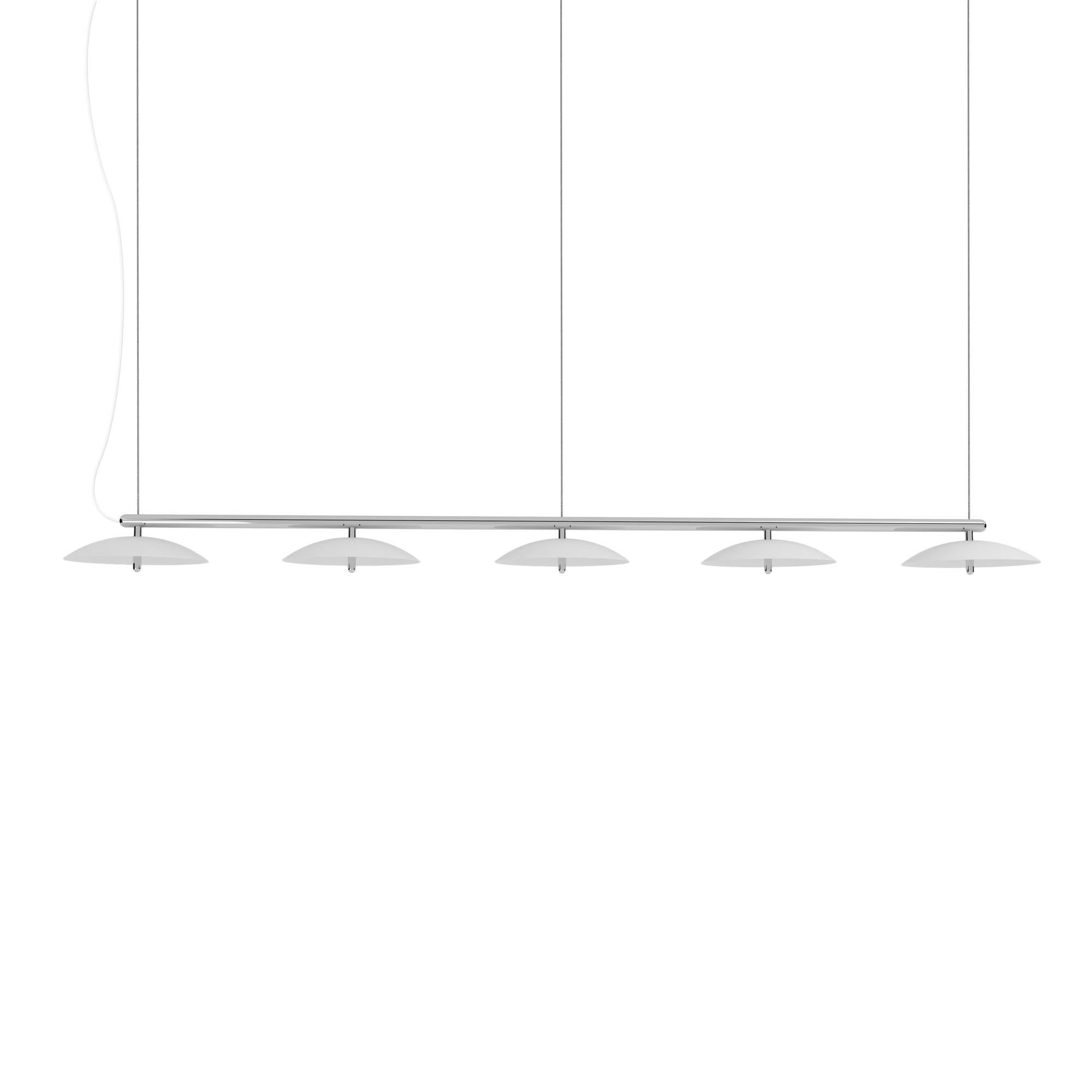Pendentif linéaire Signal, par Souda, extra-long, noir et laiton, sur commande en vente 2