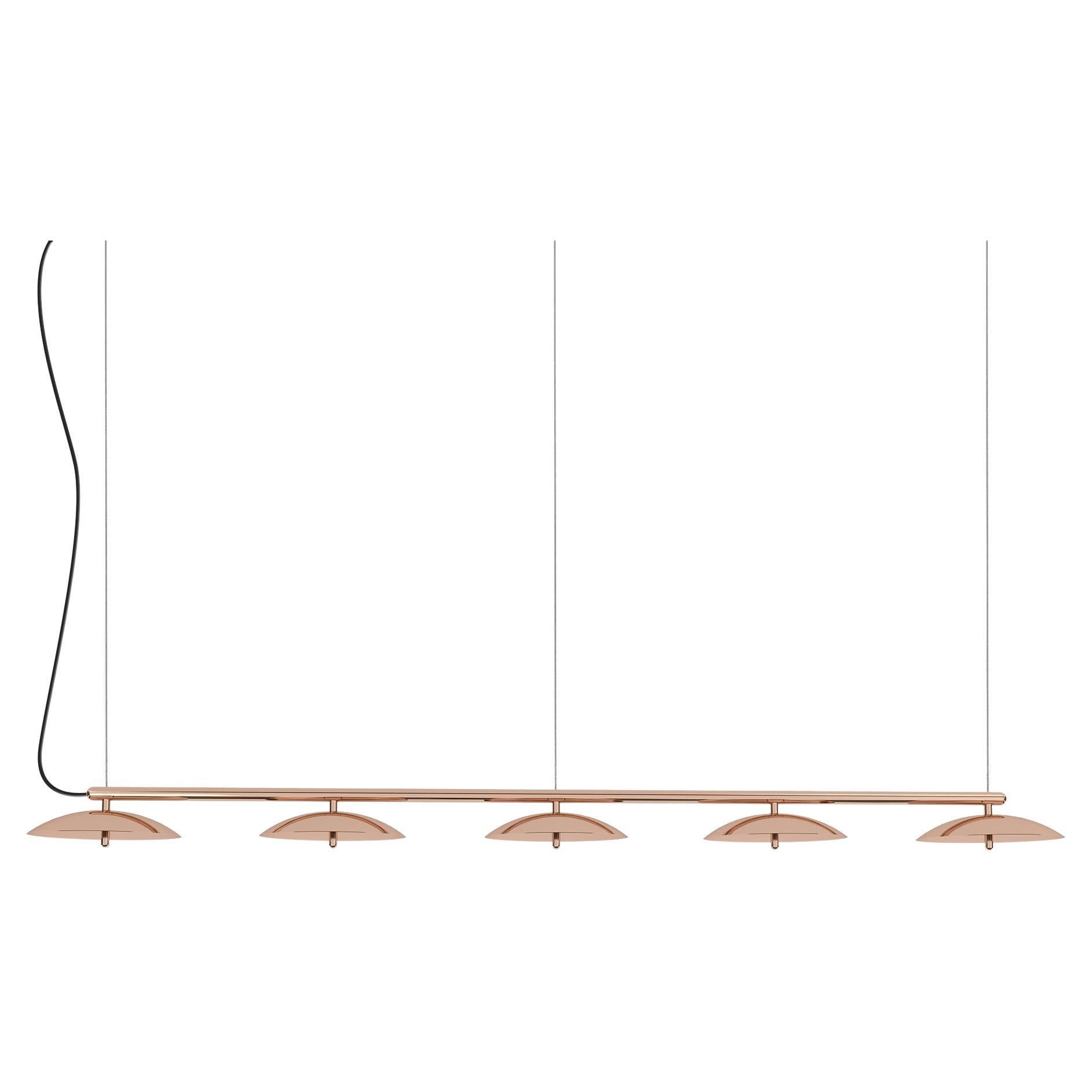 Signal Linear Pendant, by Souda, Extra Long, Copper, Made to Order For Sale