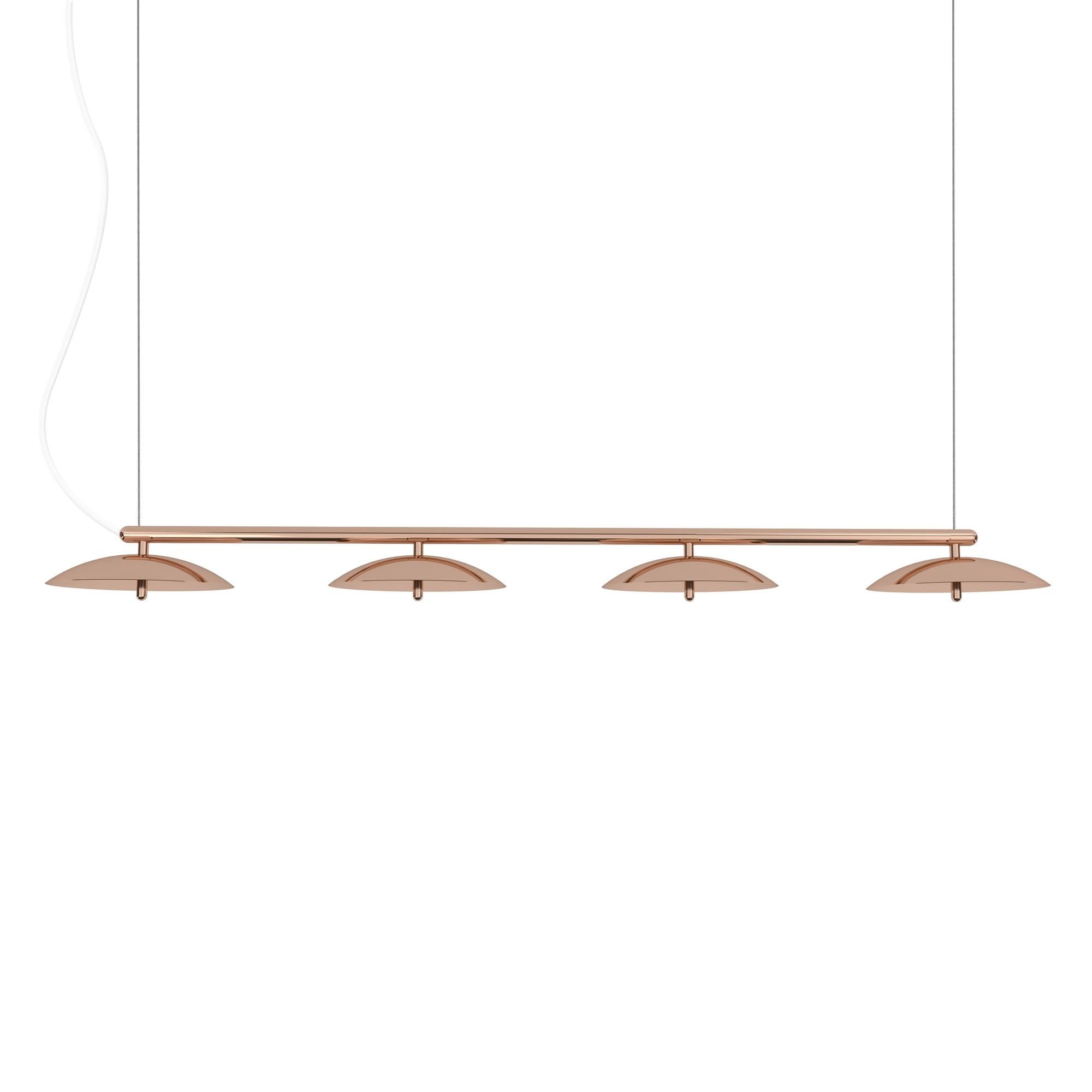 Signal Linear Pendant, by Souda, Long, Brass, Made to Order For Sale 3