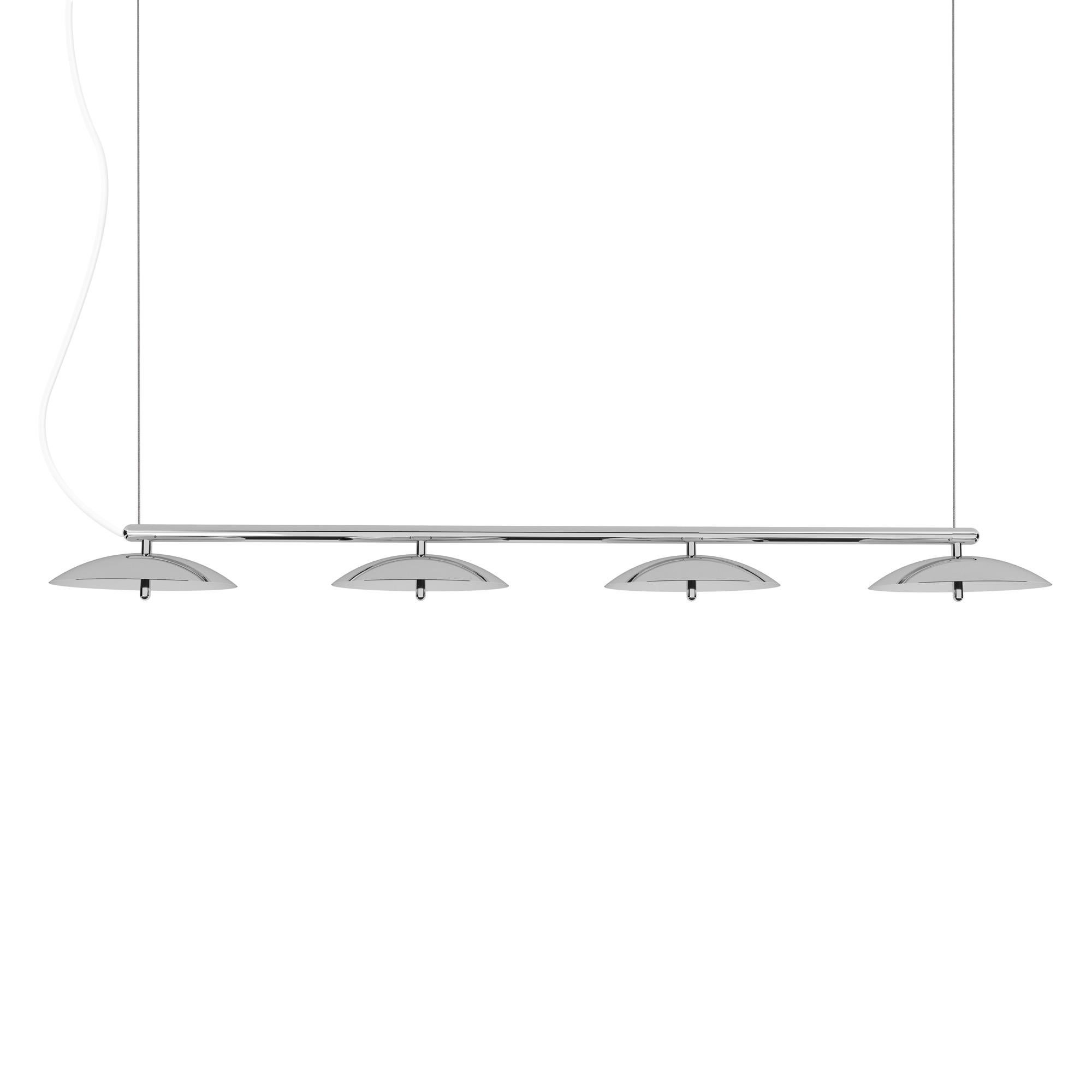 Lampe à suspension linéaire Signal de Souda, longue, en laiton, fabriquée sur commande en vente 4