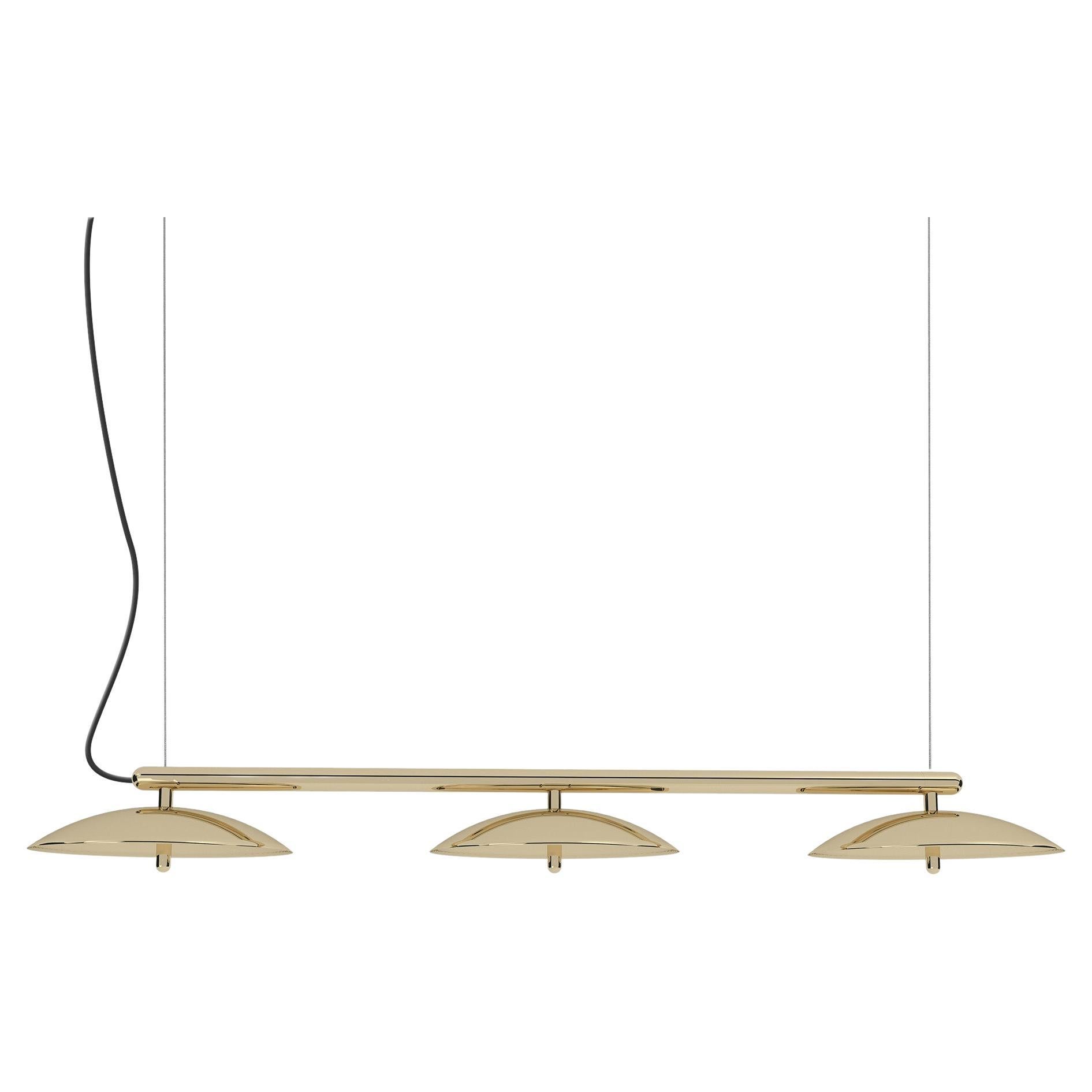 Signal Linear Pendant, by Souda, Medium, Brass, Made to Order For Sale