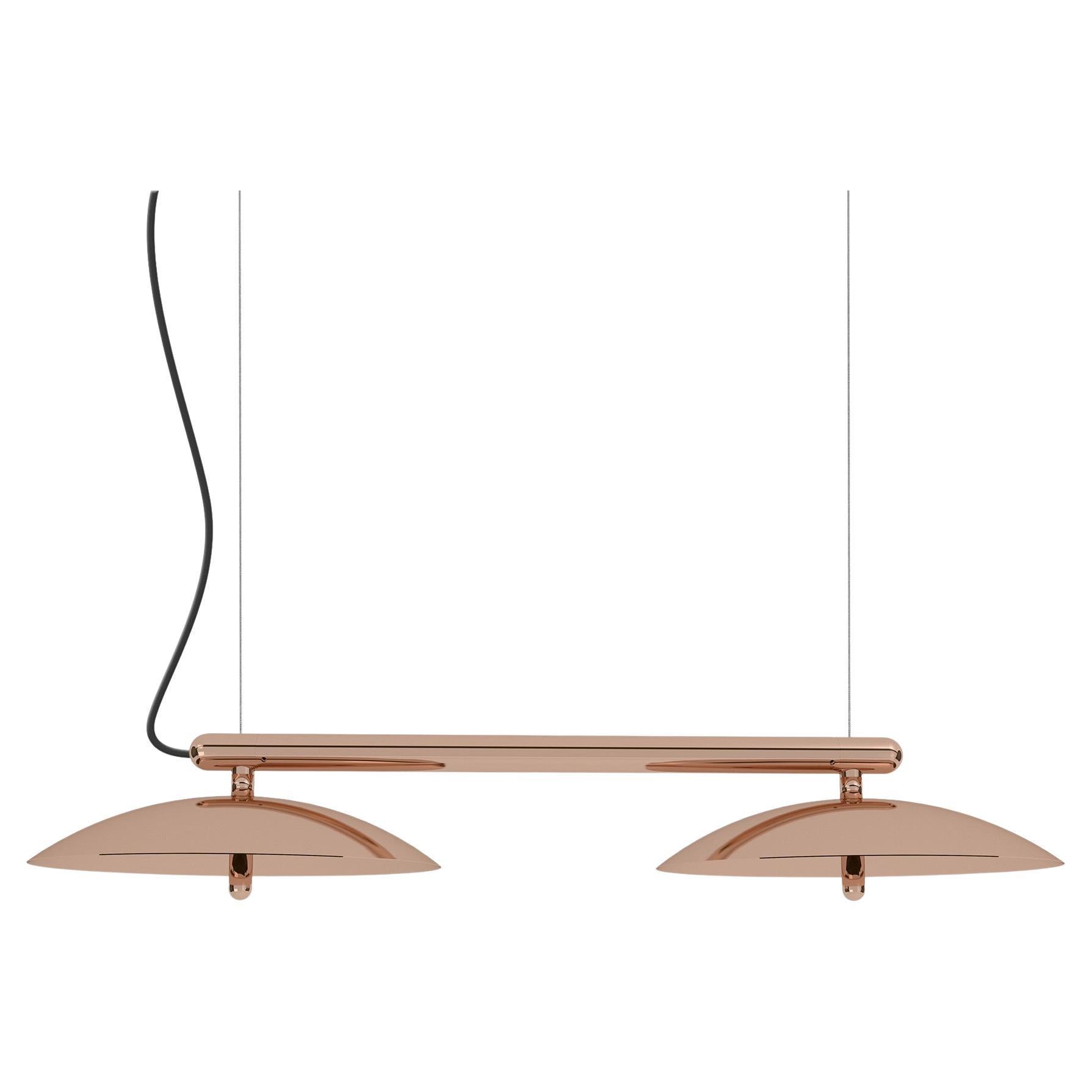 Signal Linear Pendant, by Souda, Short, Copper, Made to Order For Sale