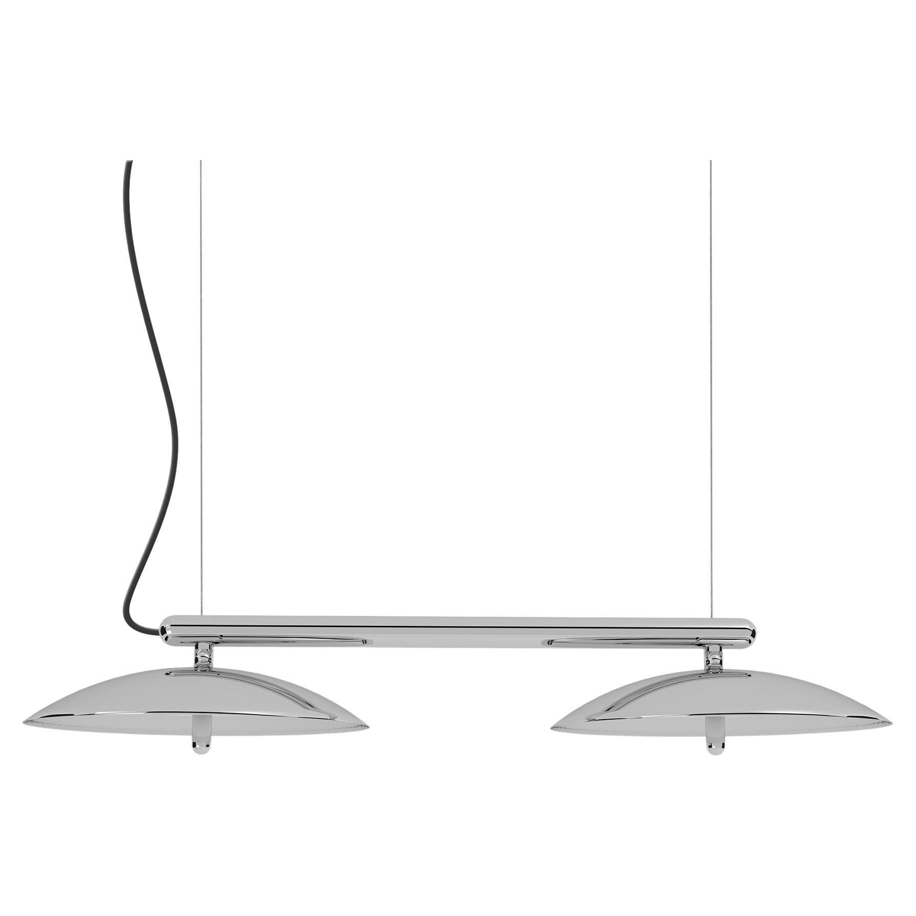 Signal Linear Pendant, by Souda, Short, Nickel, Made to Order For Sale
