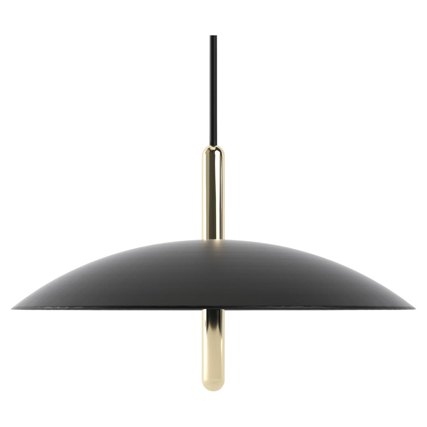 Signal Pendant Light from Souda, Black & Brass, In Stock