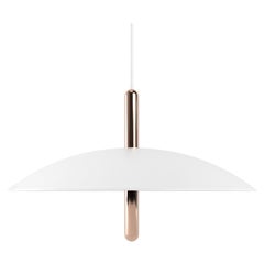 Signal Pendant Light from Souda, White & Copper, Floor Model