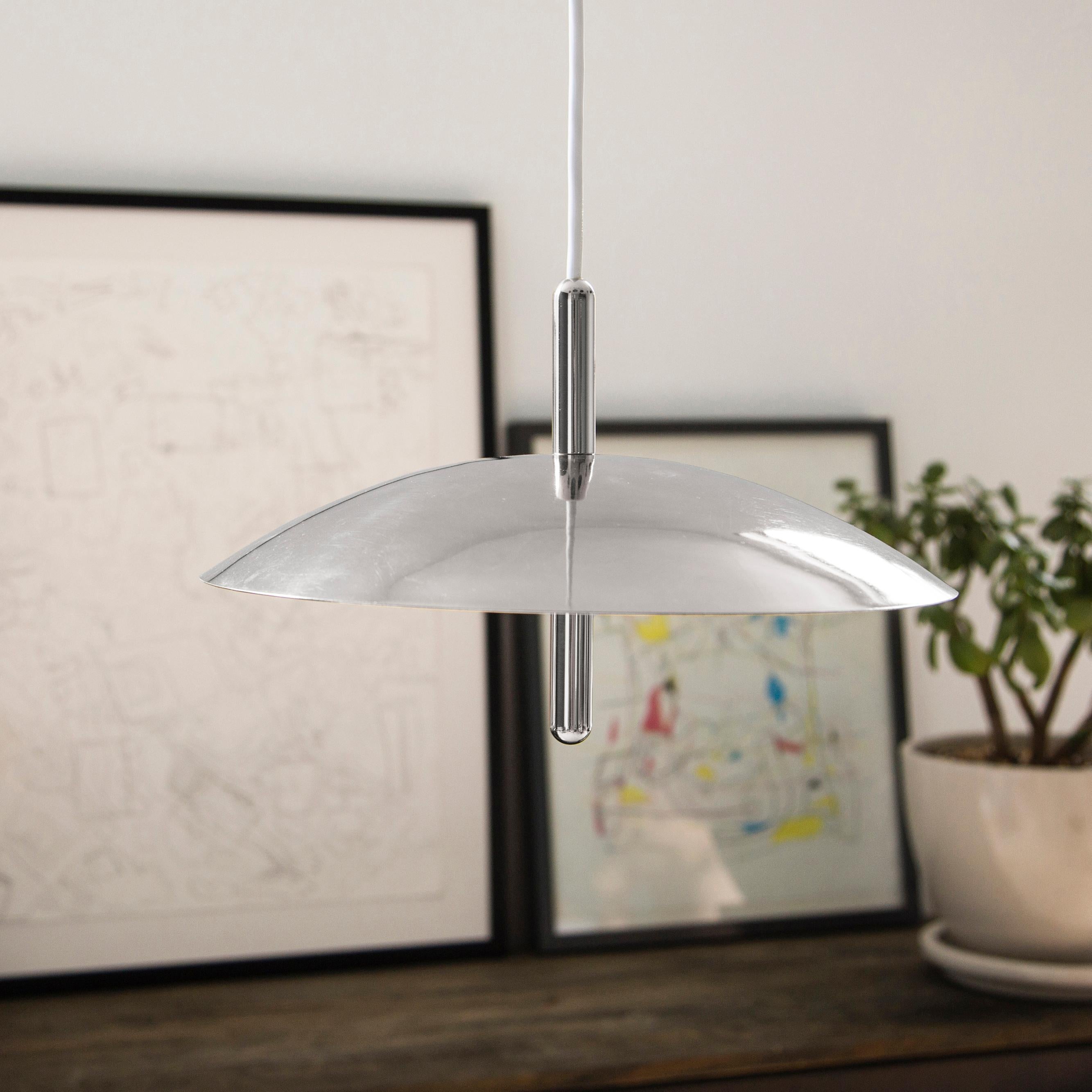 American Signal Pendant Light from Souda, White & Copper, Made to Order For Sale