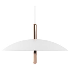 Signal Pendant Light from Souda, White & Copper, Made to Order