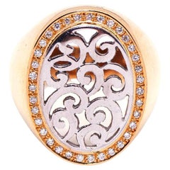 SIGNAL Ring in Bicolour Gold and Diamonds