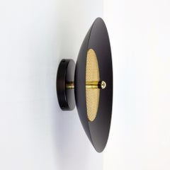 Signal Sconce from Souda, Negro y Latón, En Stock