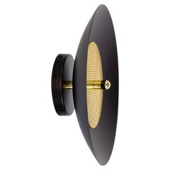 Signal Sconce from Souda, Negro y Latón, En Stock