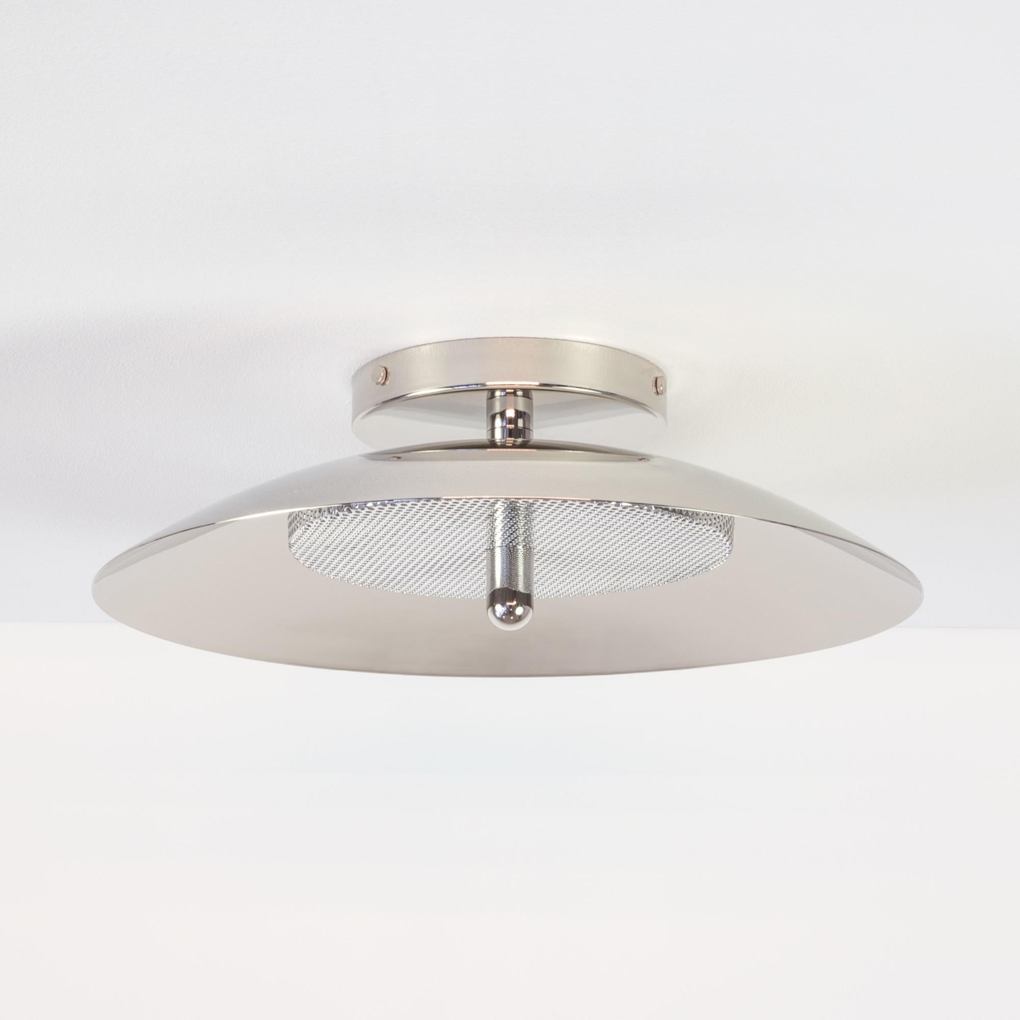 Modern Signal Sconce from Souda, Nickel, Made to Order For Sale