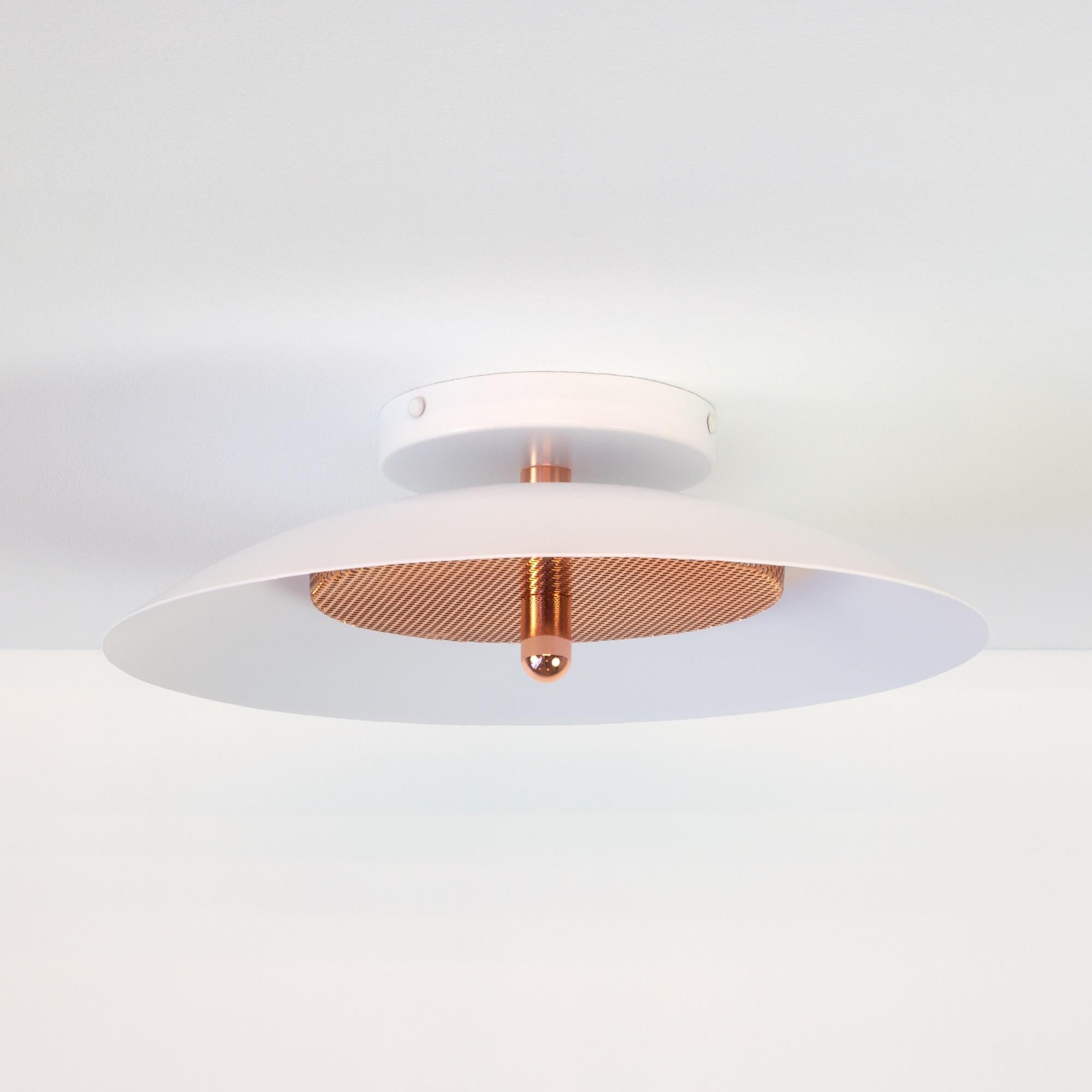 Modern Signal Sconce, White and Copper, from Souda, in Stock For Sale