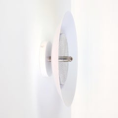 Applique Signal, blanche et en nickel, de Souda, fabriquée sur commande