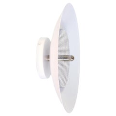 Signal Sconce, White and Nickel, from Souda, Made to Order