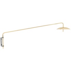 Signal Swing Arm Sconce in Brass, Long, Hardwire, from Souda, In Stock