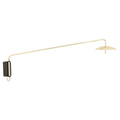 Signal Swing Arm Sconce in Brass, Long, Hardwire, from Souda, In Stock