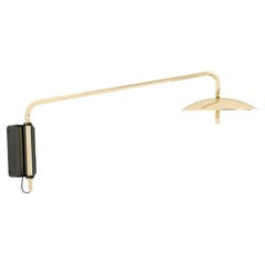 Signal Swing Arm Sconce in Brass, Short, Hardwired, Souda, Made to Order