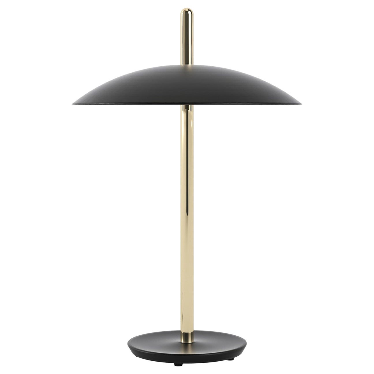 Signal-Tischlampe von Souda, Schwarz und Messing, auf Bestellung gefertigt