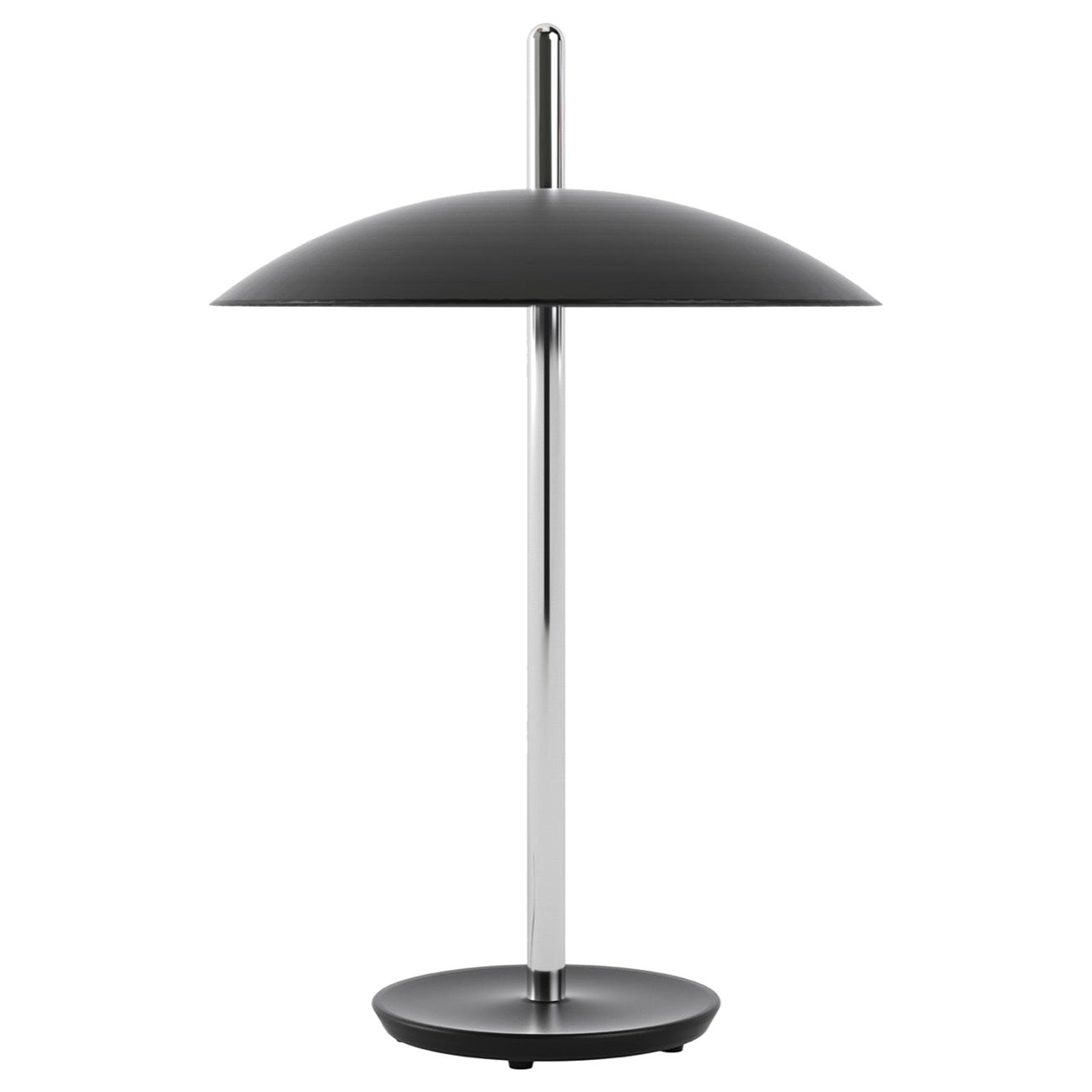 Signal-Tischlampe von Souda, Schwarz & Nickel, auf Bestellung gefertigt im Angebot