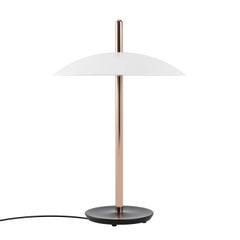 Signal Table Light from Souda, White x Copper, Made to Order