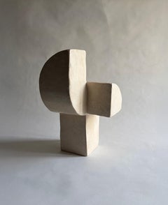 Signal Warm Beige Sculpture in Fibre Cement & Plaster by Rachael Heritage