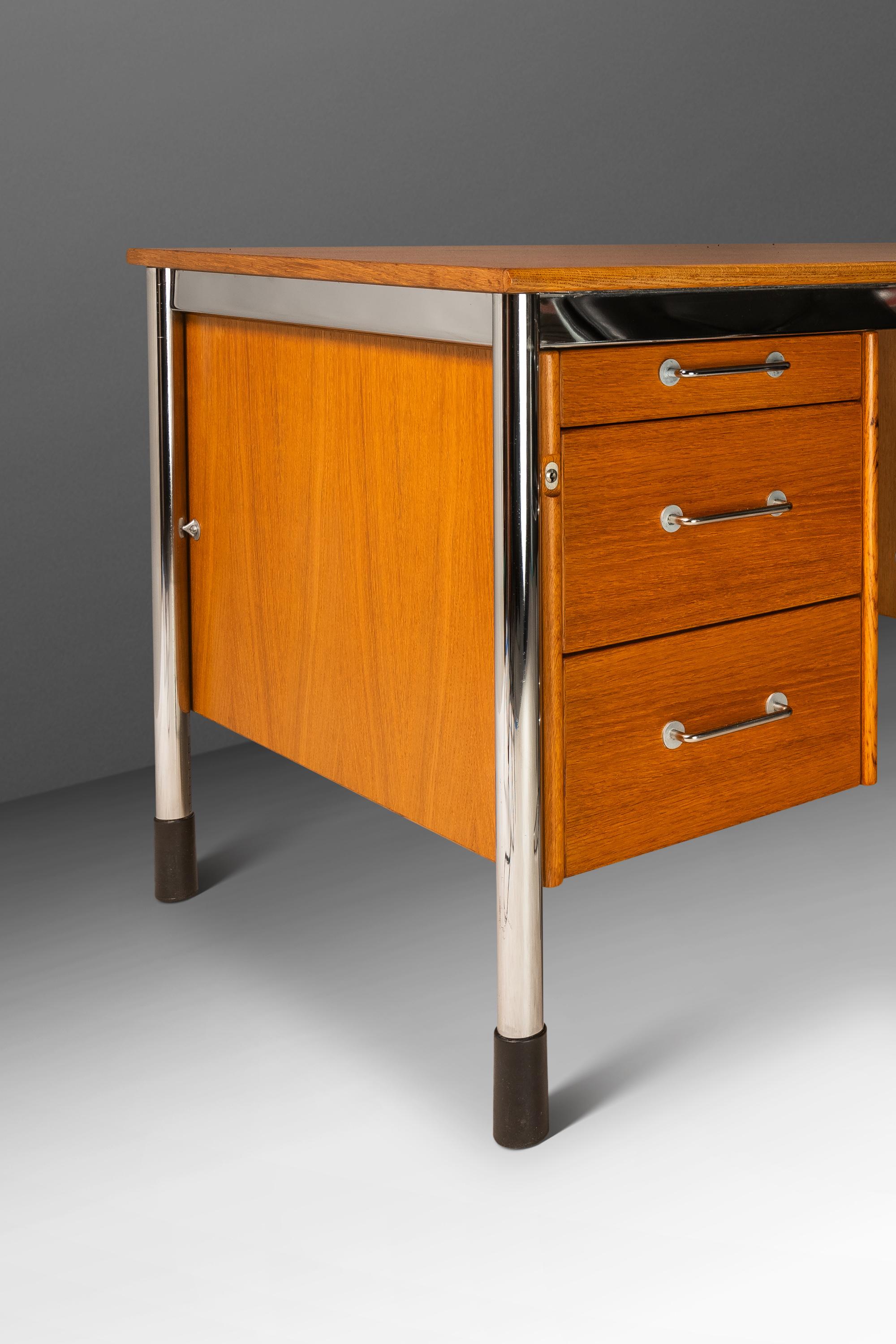'Signatur' Executive Desk in Honey Oak, Tord Bjorklund for IKEA, Sweden, c. 1980 5