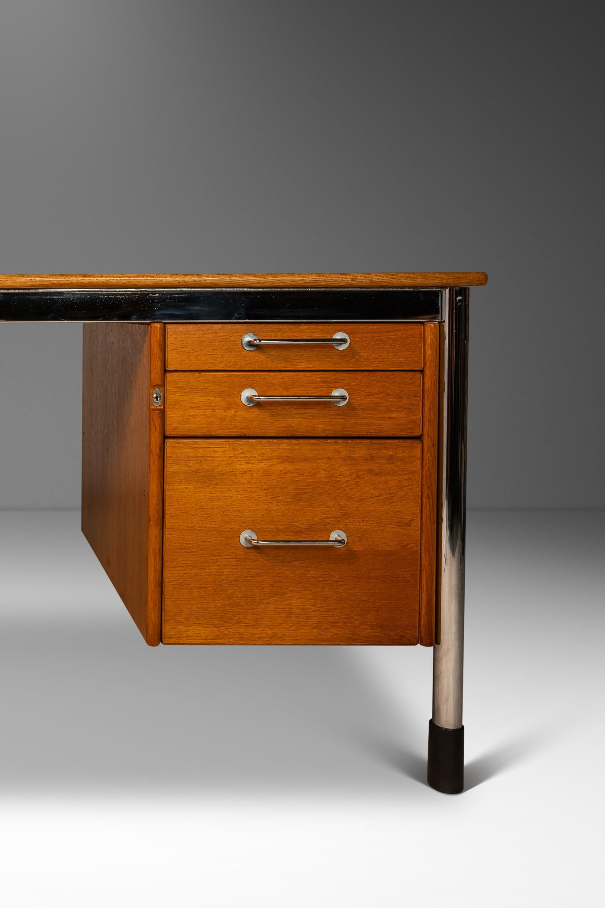 'Signatur' Executive Desk in Honey Oak, Tord Bjorklund for IKEA, Sweden, c. 1980 7