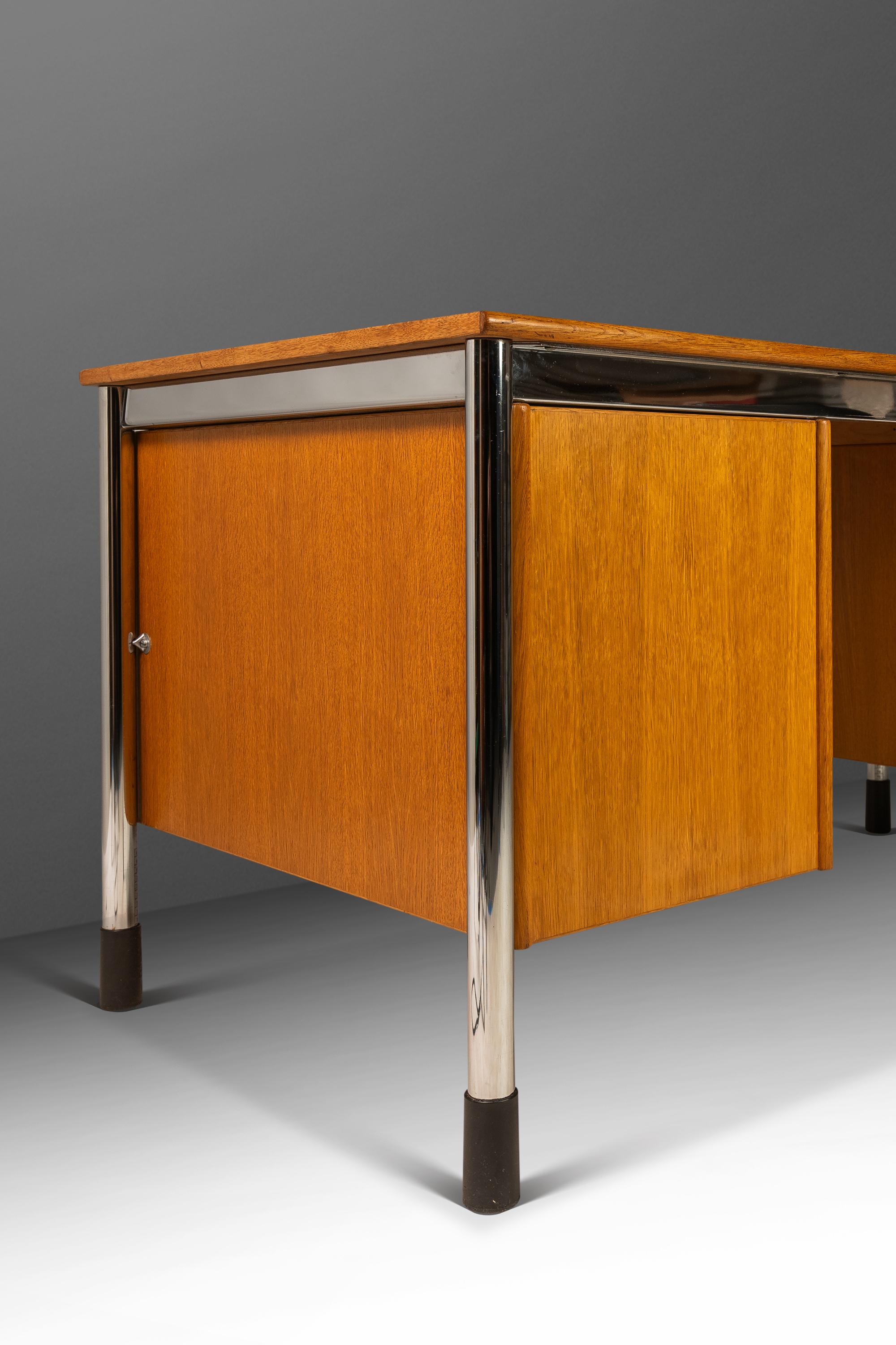 'Signatur' Executive Desk in Honey Oak, Tord Bjorklund for IKEA, Sweden, c. 1980 8