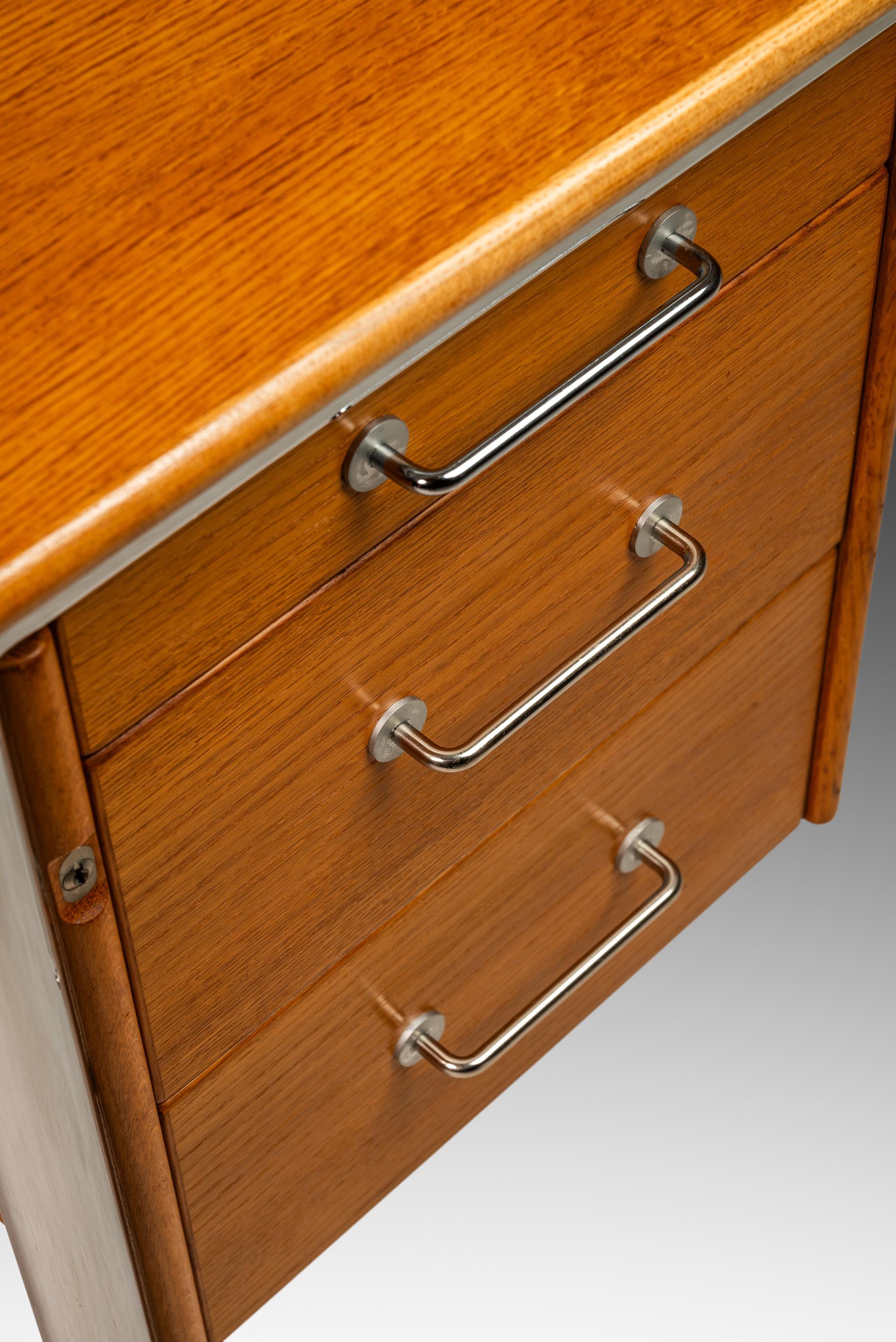 'Signatur' Executive Desk in Honey Oak, Tord Bjorklund for IKEA, Sweden, c. 1980 9