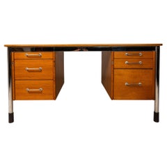 'Signatur' Executive Desk in Honey Oak, Tord Bjorklund for IKEA, Sweden, c. 1980