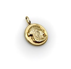 Signature 14K Gold Egyptian Revival Nekhbet Charm or Pendant