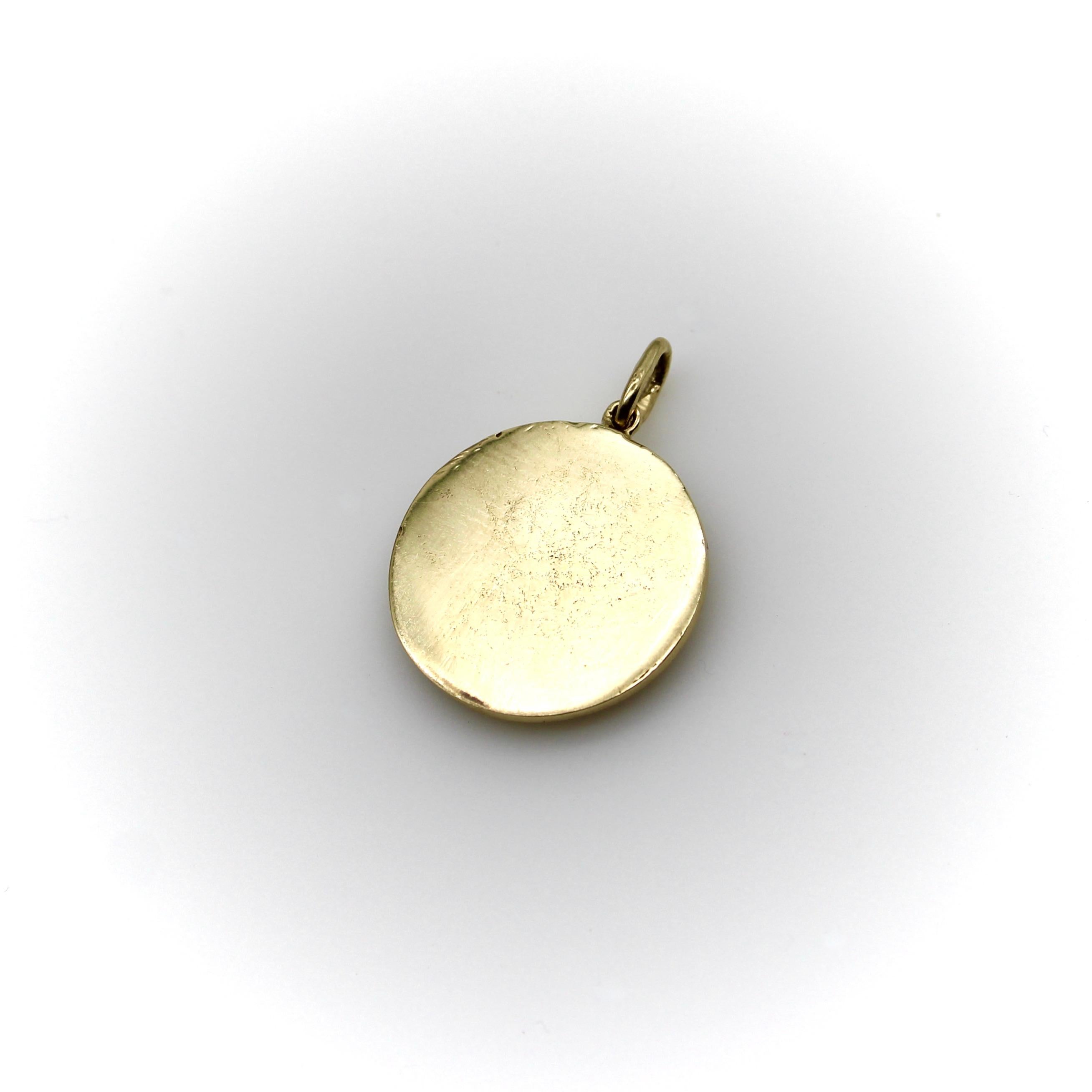 Unterschrift 14K Gold ägyptischen Wiedergeburt Nekhbet Charme oder Anhänger im Angebot 2