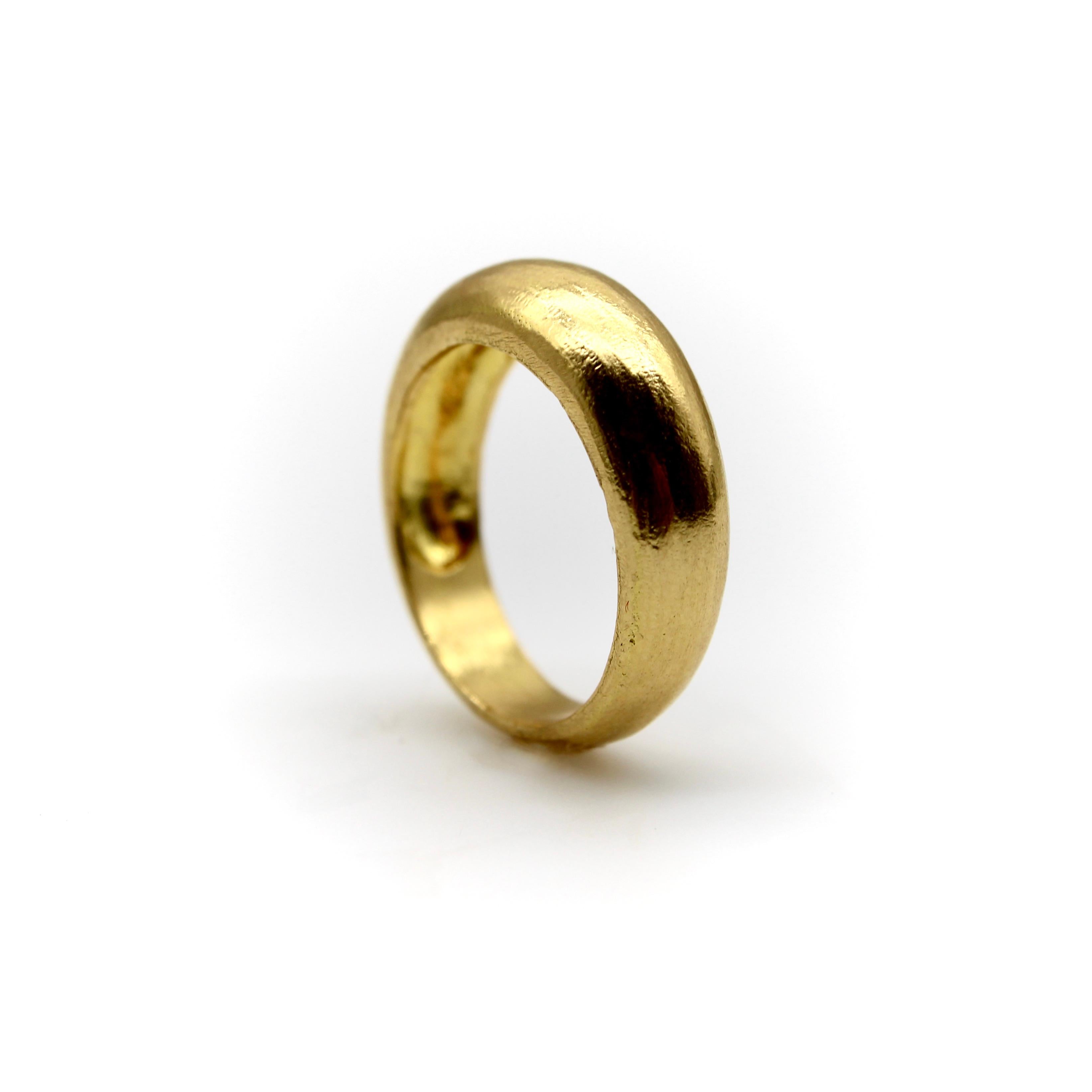Signature 22K Gold Dome Ring For Sale 1
