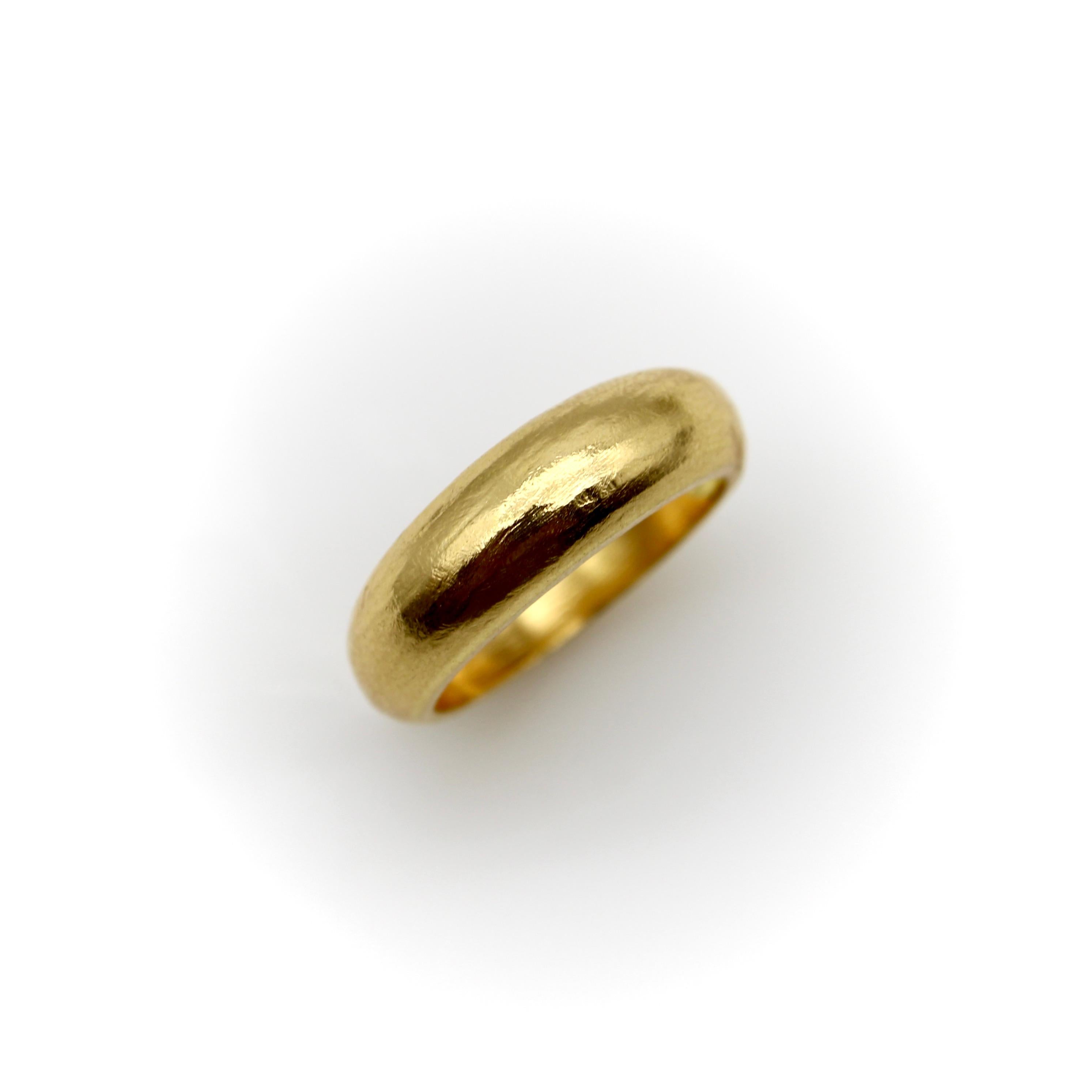 Signature 22K Gold Dome Ring For Sale 2