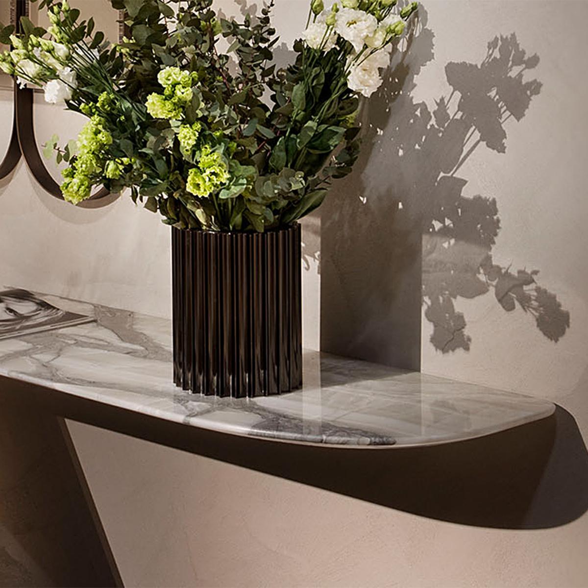 Marble Signature Console Table For Sale