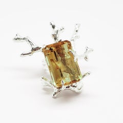 Signature Coral Ring in Citrine and Sterling Silver
