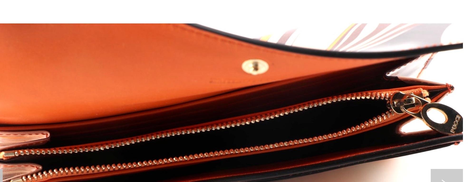 Signature Emilio Pucci Leather Wallet-Made In Italy For Sale 1