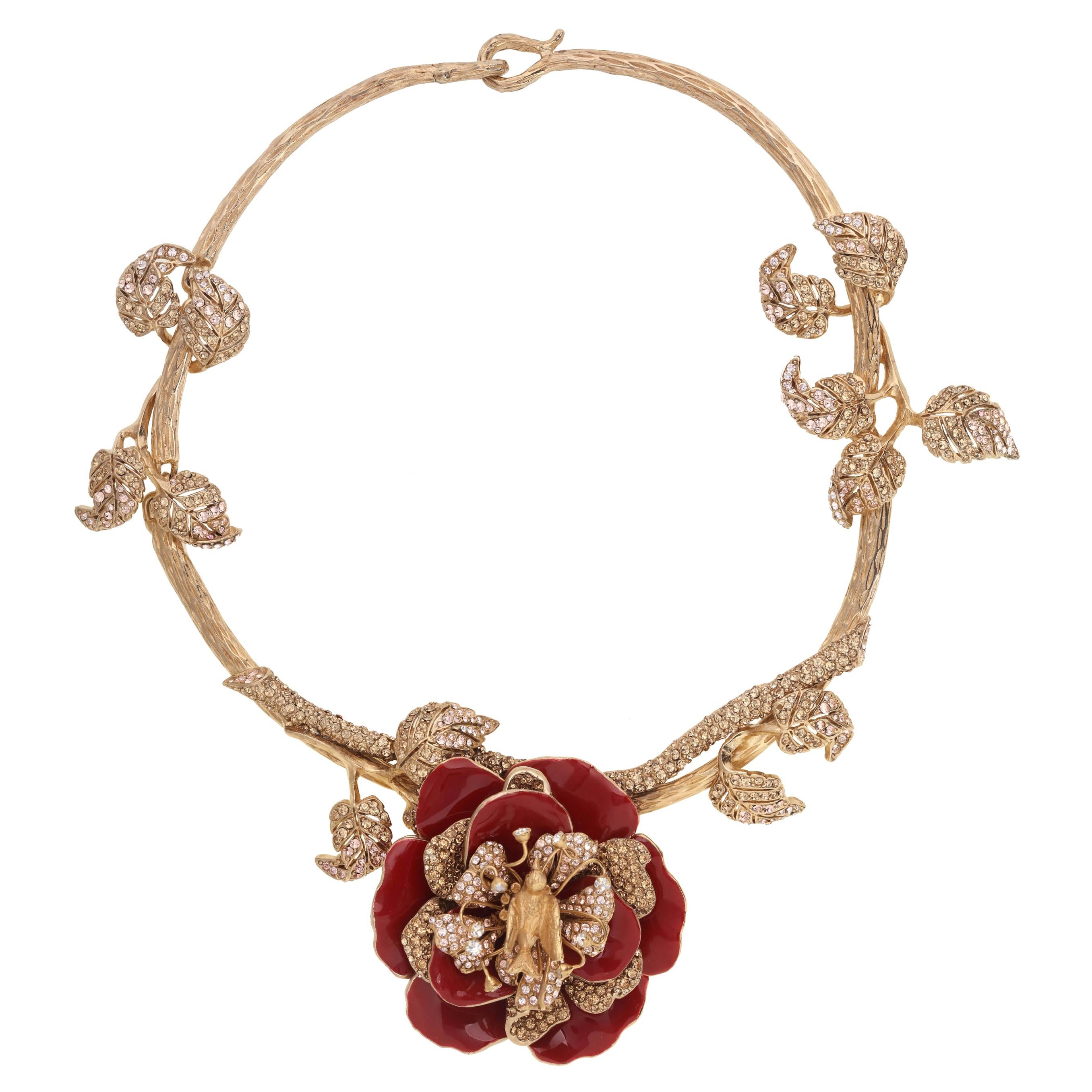 Ines x CINER Signature Flower Necklace For Sale