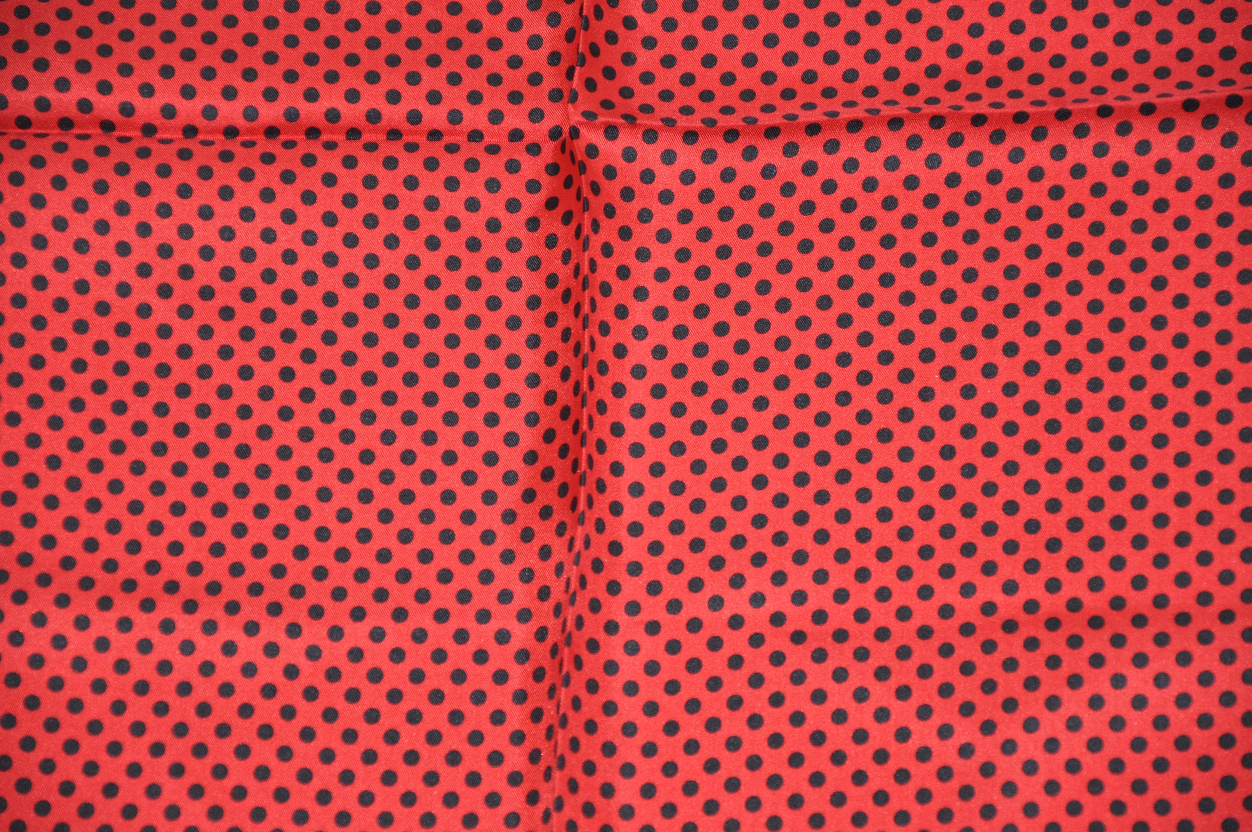 red polka dot handkerchief