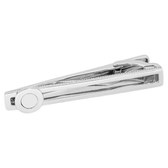 Super Skinny Silver Tie Bar 2CM Stainless Steel Clip 