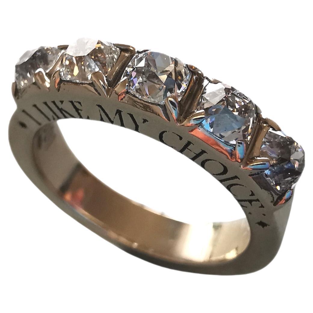 Im Angebot: Signatur Old Mine Diamantband () 2